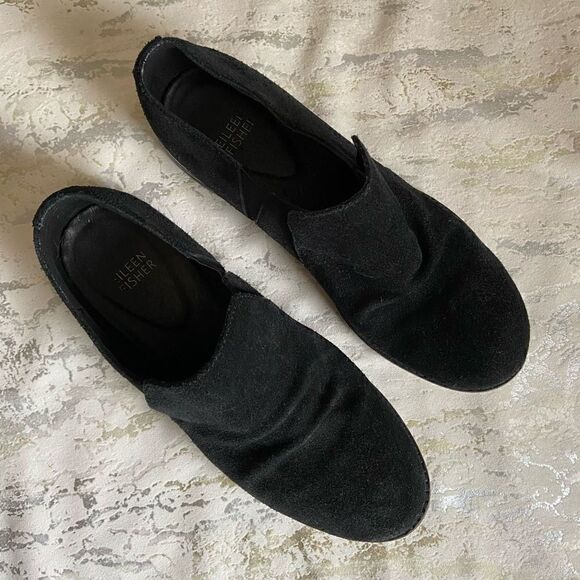 Eileen Fisher Suede Loafers slip on shoes - Picture 6 of 15